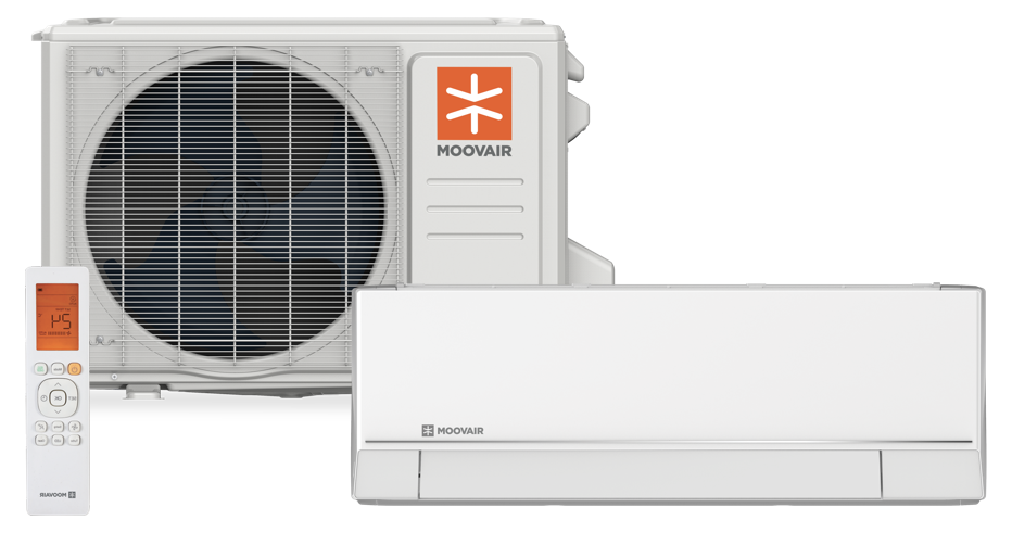Moovair ductless mini-split system installed by Air Pro Heating and Air Conditioning Services