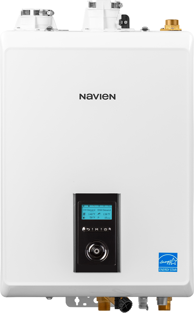 Navien condensing boiler installed by Air Pro Heating and Air Conditioning Services