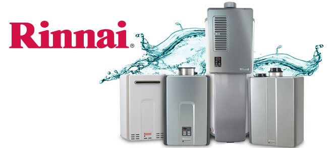Rinnai SENSEI RX condensing tankless water heater installed by Air Pro Heating and Air Conditioning Services